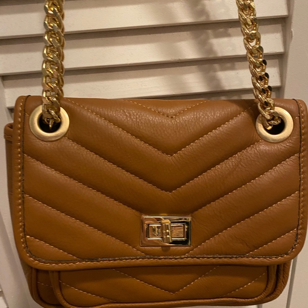 A.Bellucci Crossbody Purse Genuine Leather Made In Italy